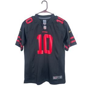 Nike NFL San Francisco 49ers #10 Garoppolo Jersey Youth Large 14/16 Black Red